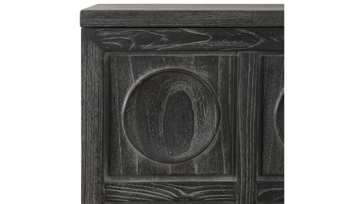 Shelby - 2 Door Ebony Stained Cabinet