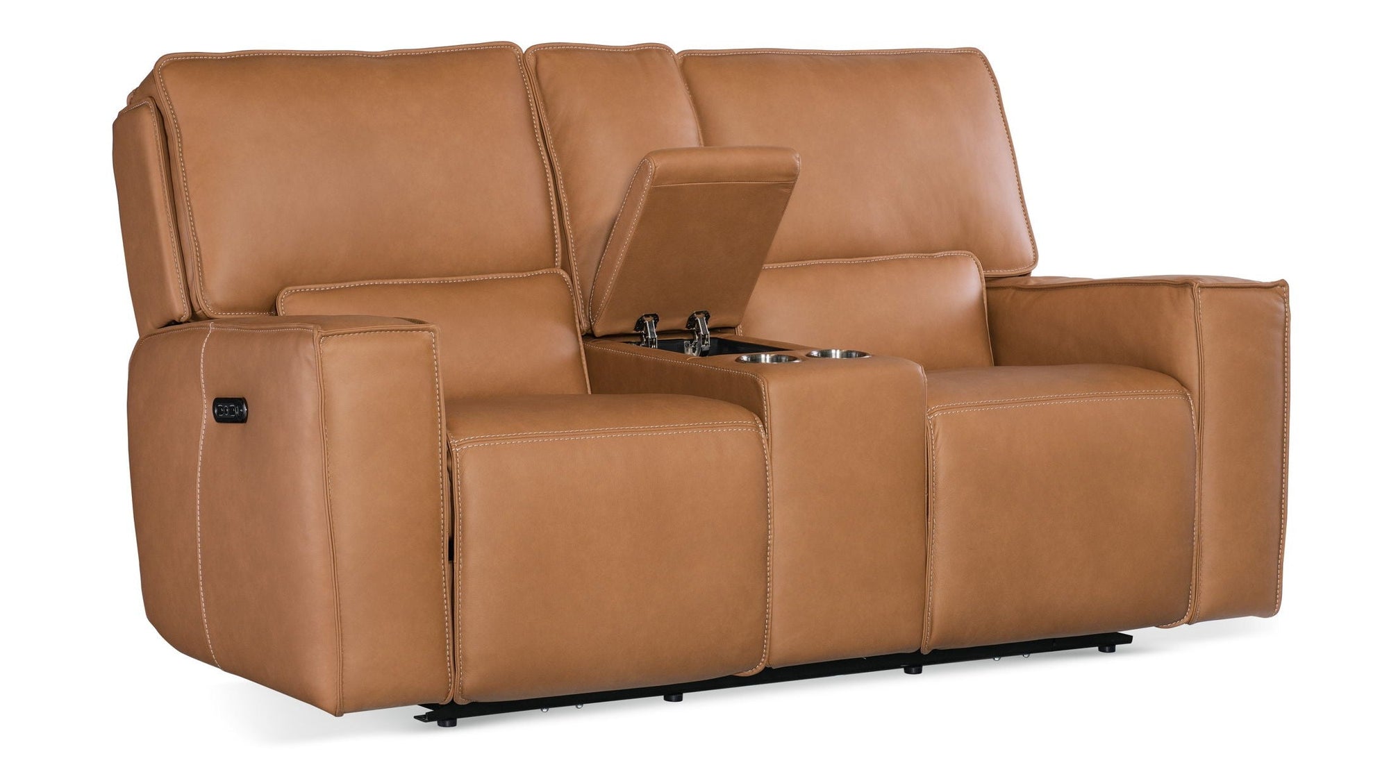 MS - Miles Zero Gravity Console Loveseat With Power Recline &amp; Power Headrest