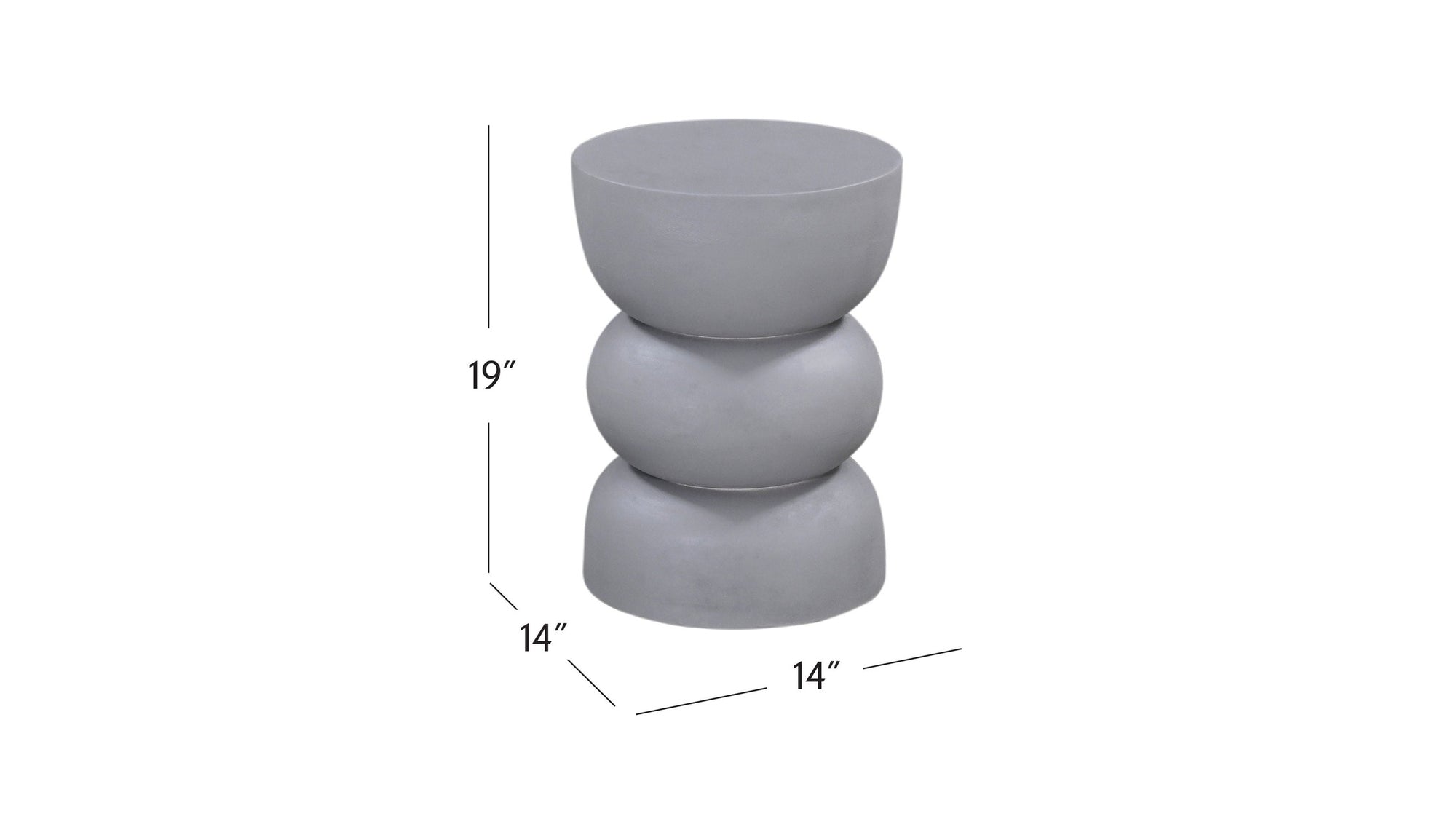 Accent Table - Gray Plaster