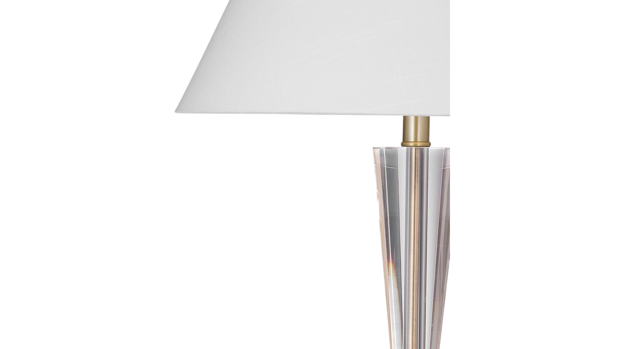 Devon - Table Lamp - Clear / Brushed Gold