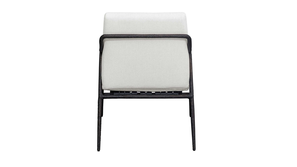 Thayer - Outdoor Upholstered Lounge Chair - Bronze / White