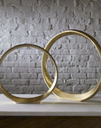 Jimena - Ring Sculptures (Set of 2) - Gold