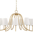 Seville - 9 Light Chandelier - Gold