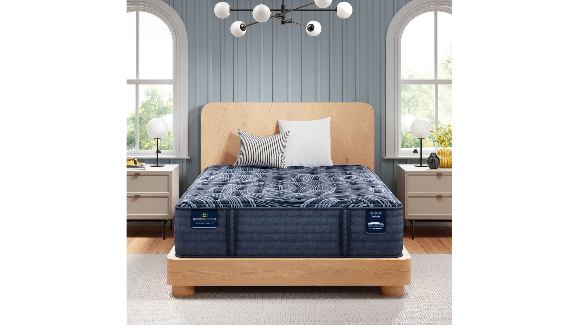 Perfect Sleeper Pro Hybrid - 15" New Paris Latex Medium Mattress