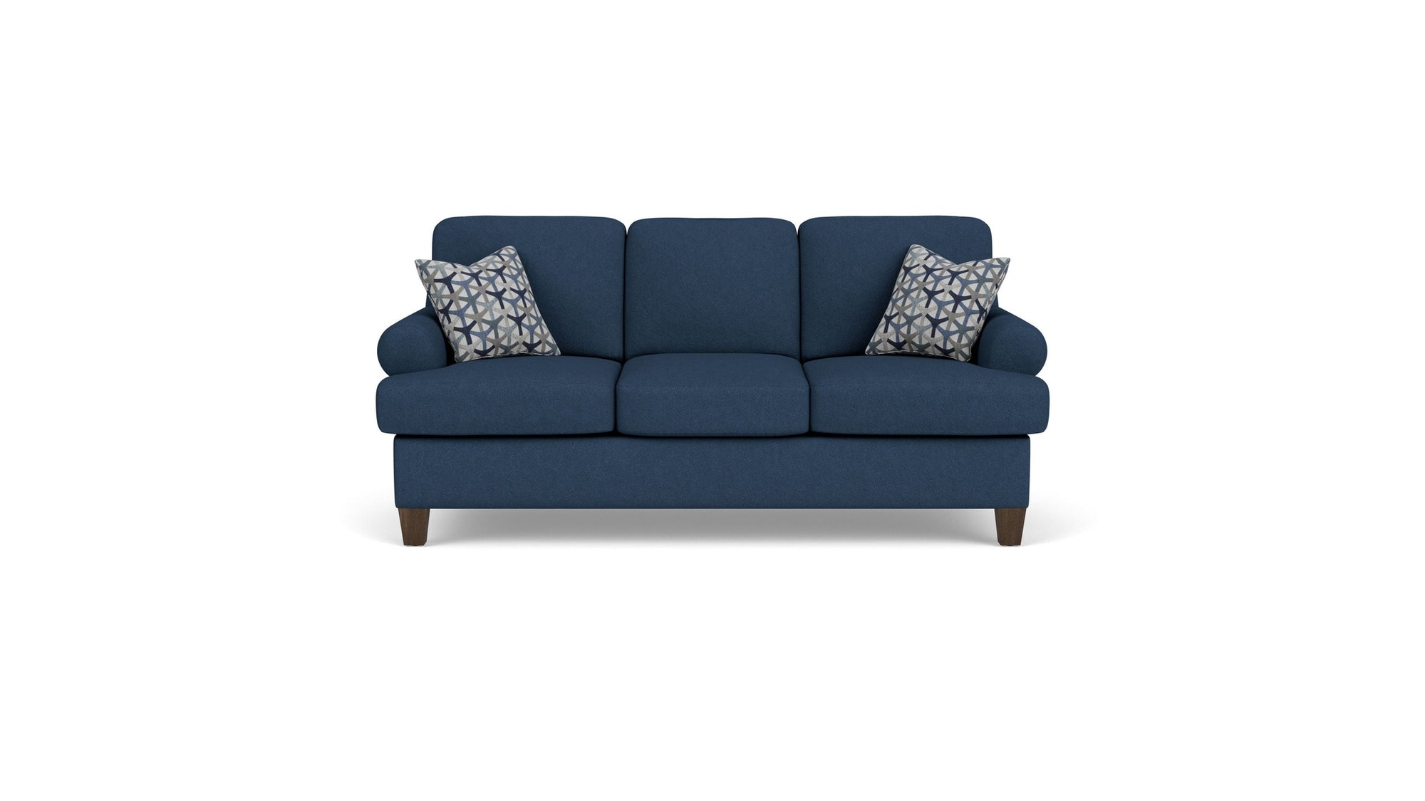 Moxy - Fabric Sofa, T-Shaped Seat Cushion, Curved Sock Arms