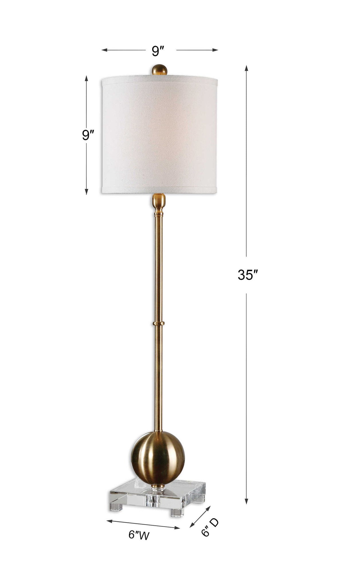 Laton - Buffet Lamp - Brass