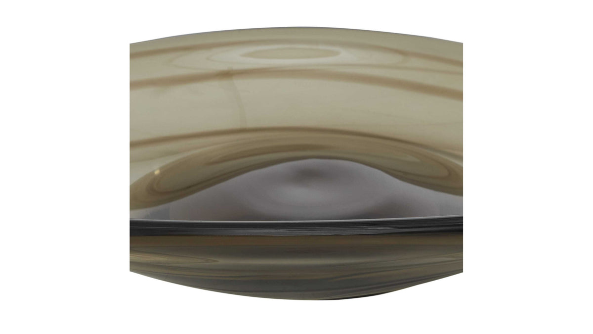 Soluna - Indoor-Outdoor Glass Bowl - Brown
