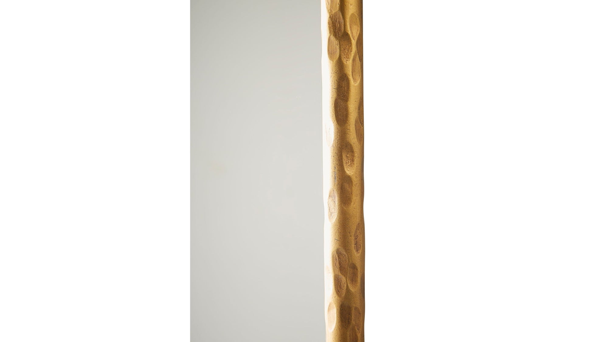 Hammered Iron Edge Full Mirror - Dark Gray
