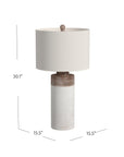 Lamar - Table Lamp - White
