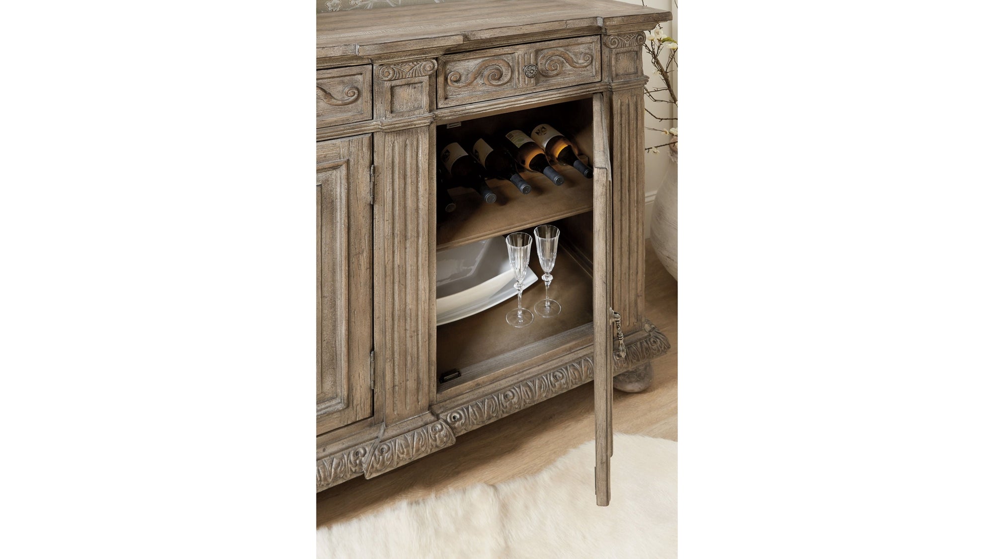 Castella - 72" Credenza - Light Brown