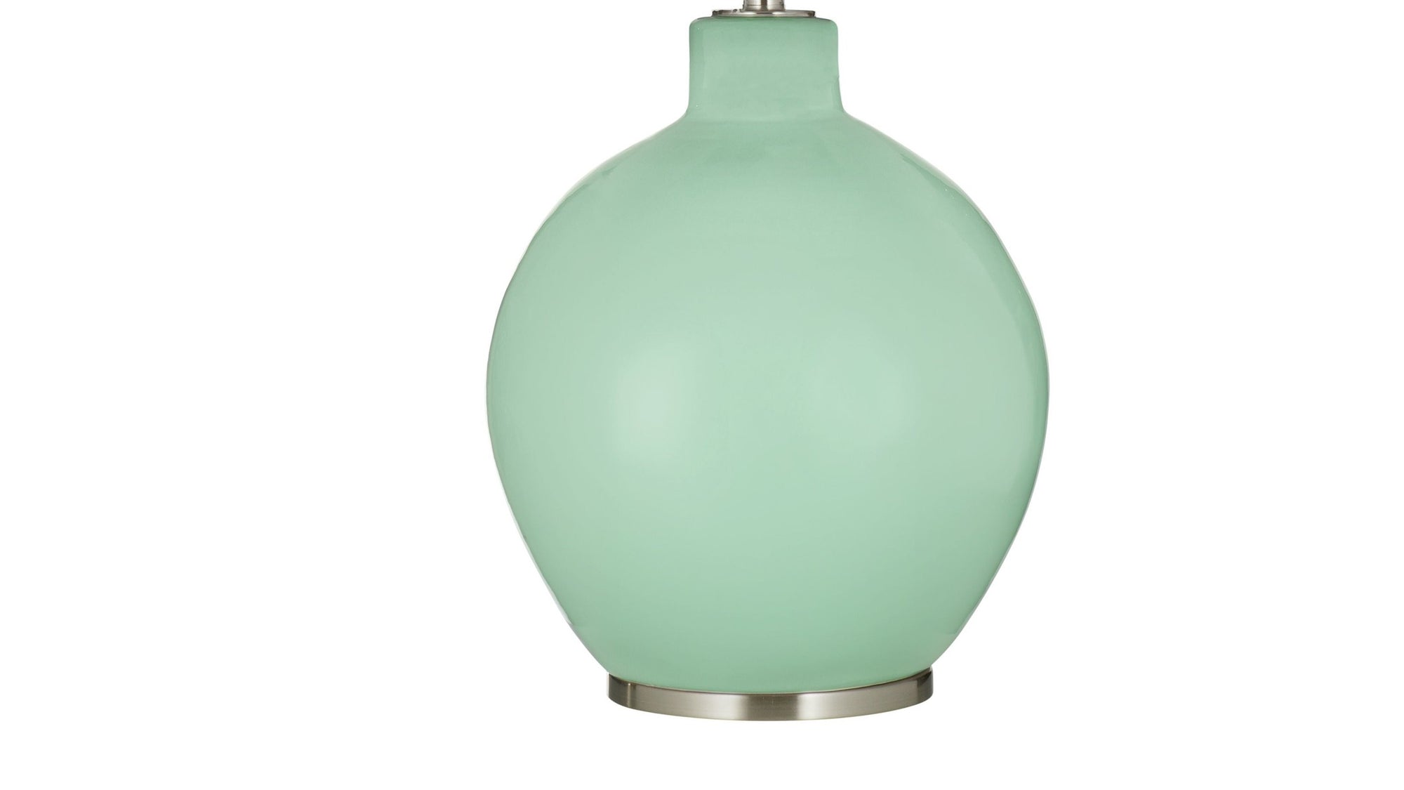 Aruba - Table Lamp - Pastel Mint Green / Silver Detailing