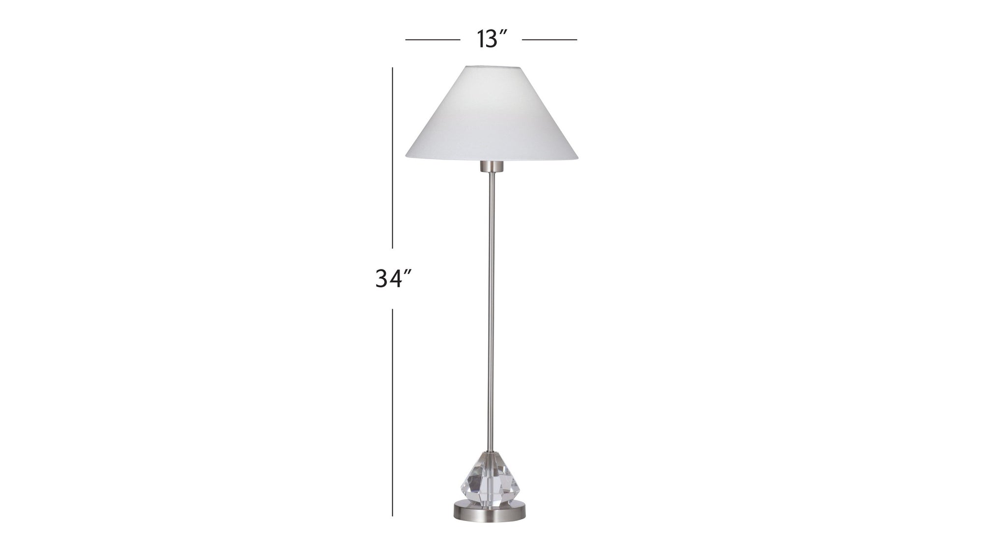 Milford - Table Lamp - Brushed Steel