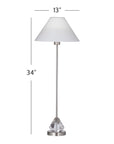 Milford - Table Lamp - Brushed Steel