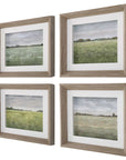 Quiet Meadows - Framed Prints (Set of 4)