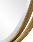Rhodes - Gold Oval Mirror