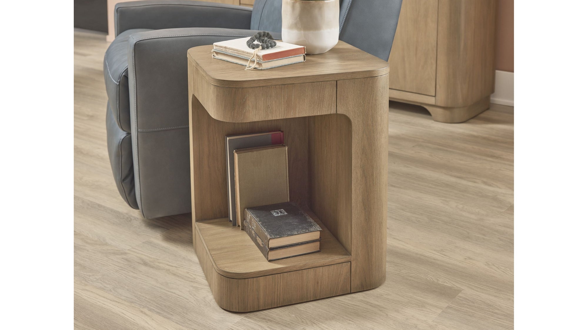 Normandy - Chairside Table - Light Brown