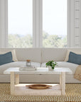 Newport - Rectangle Cocktail Table - White