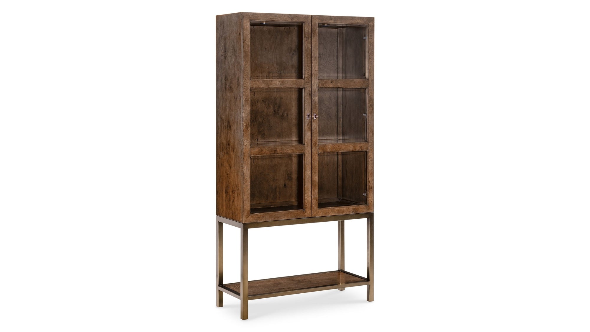 Melange - Mulholland Display Cabinet - Dark Brown