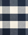 Camille - King Buffalo Check Duvet Cover Set (Set of 3) - Navy