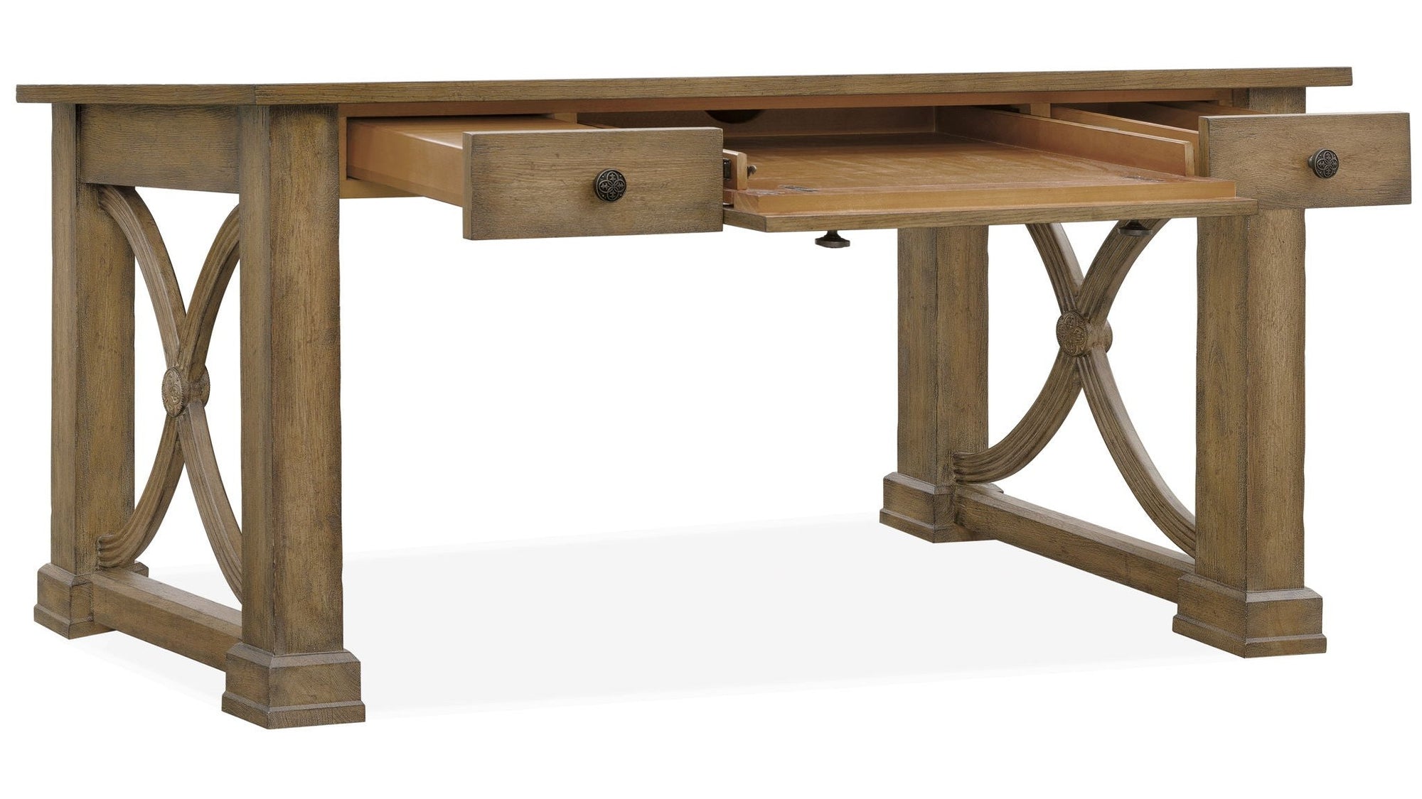 Melange - Architectural Writing Desk - Light Brown