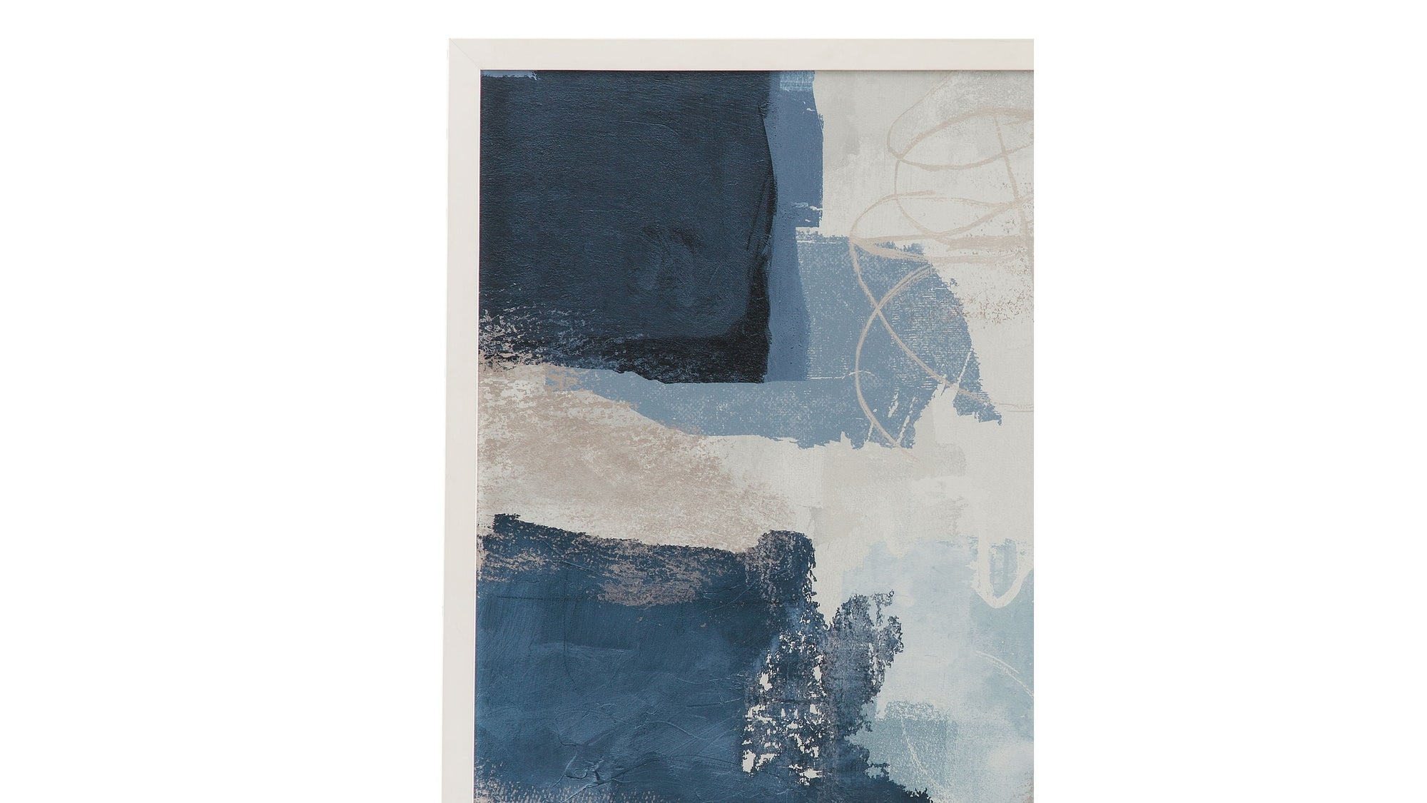 Construction Framed Print - Blue
