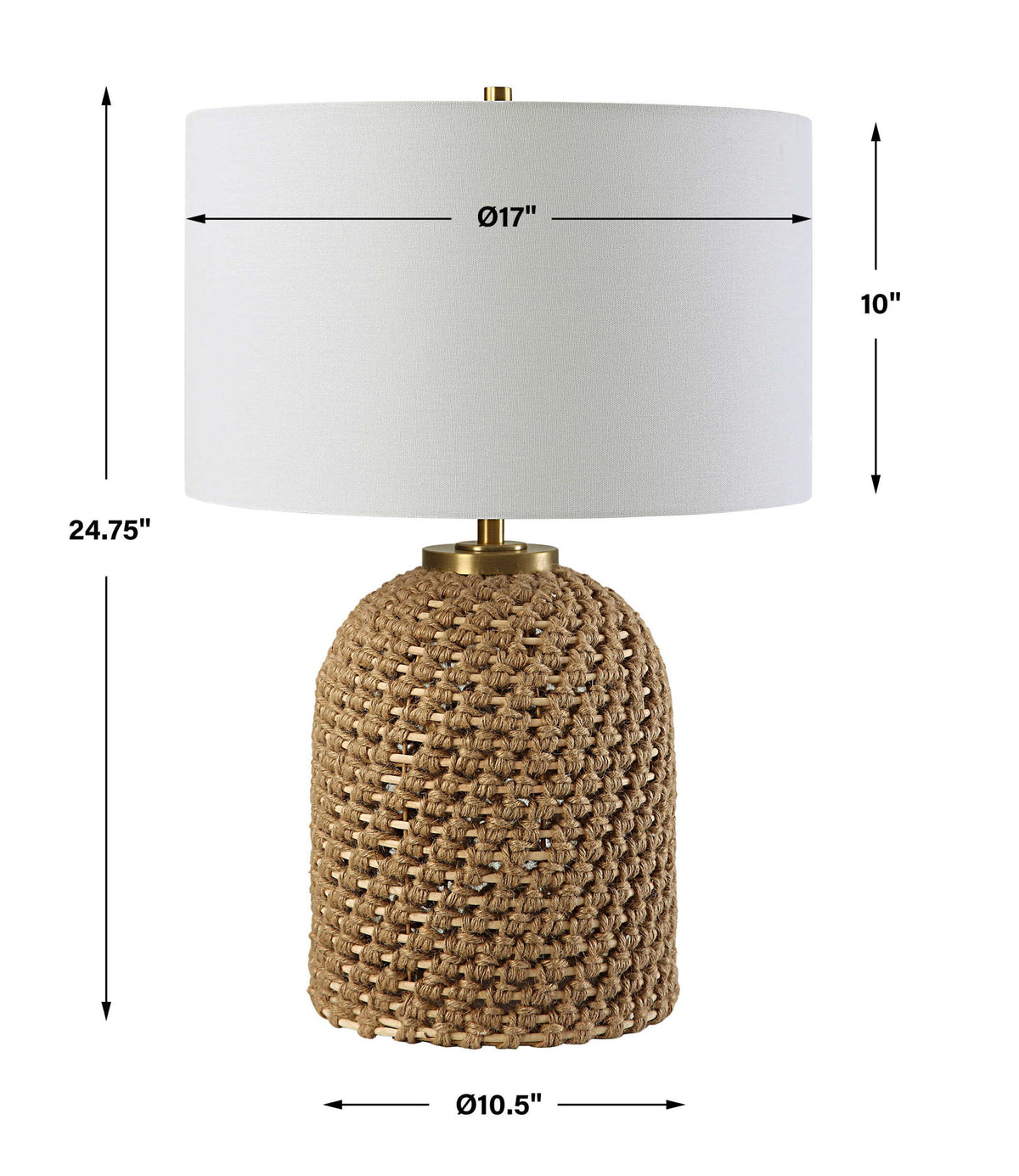 Kendari - Rope &amp; Rattan Table Lamp