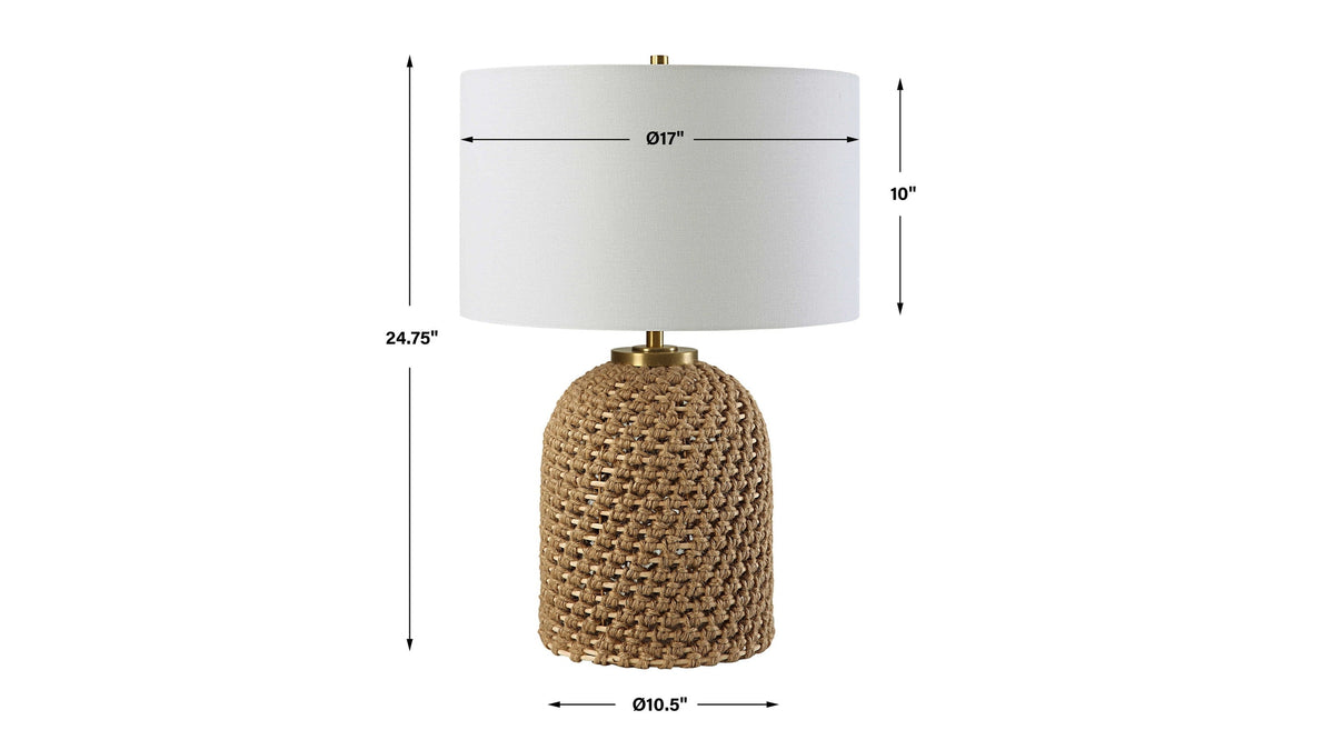 Kendari - Rope & Rattan Table Lamp