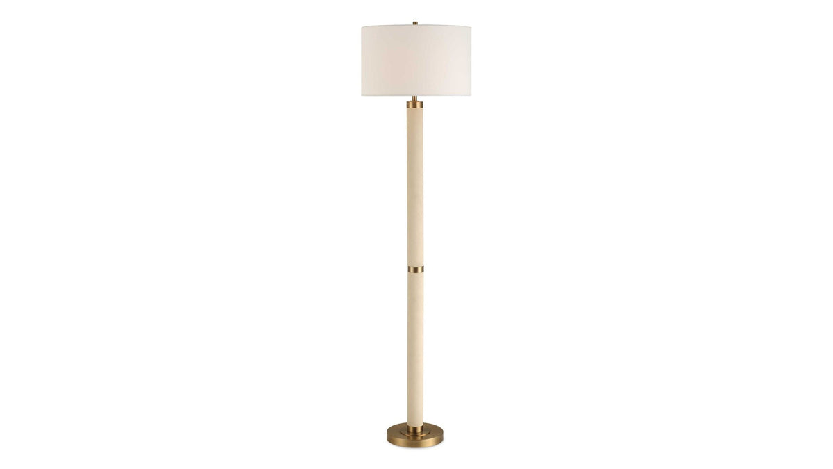 Wessex - Floor Lamp - Gold / White