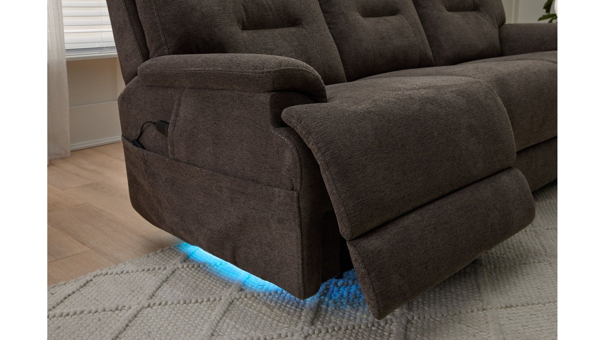 Zofa - Power Sleep Sofa With Power Headrests &amp; Lumbar