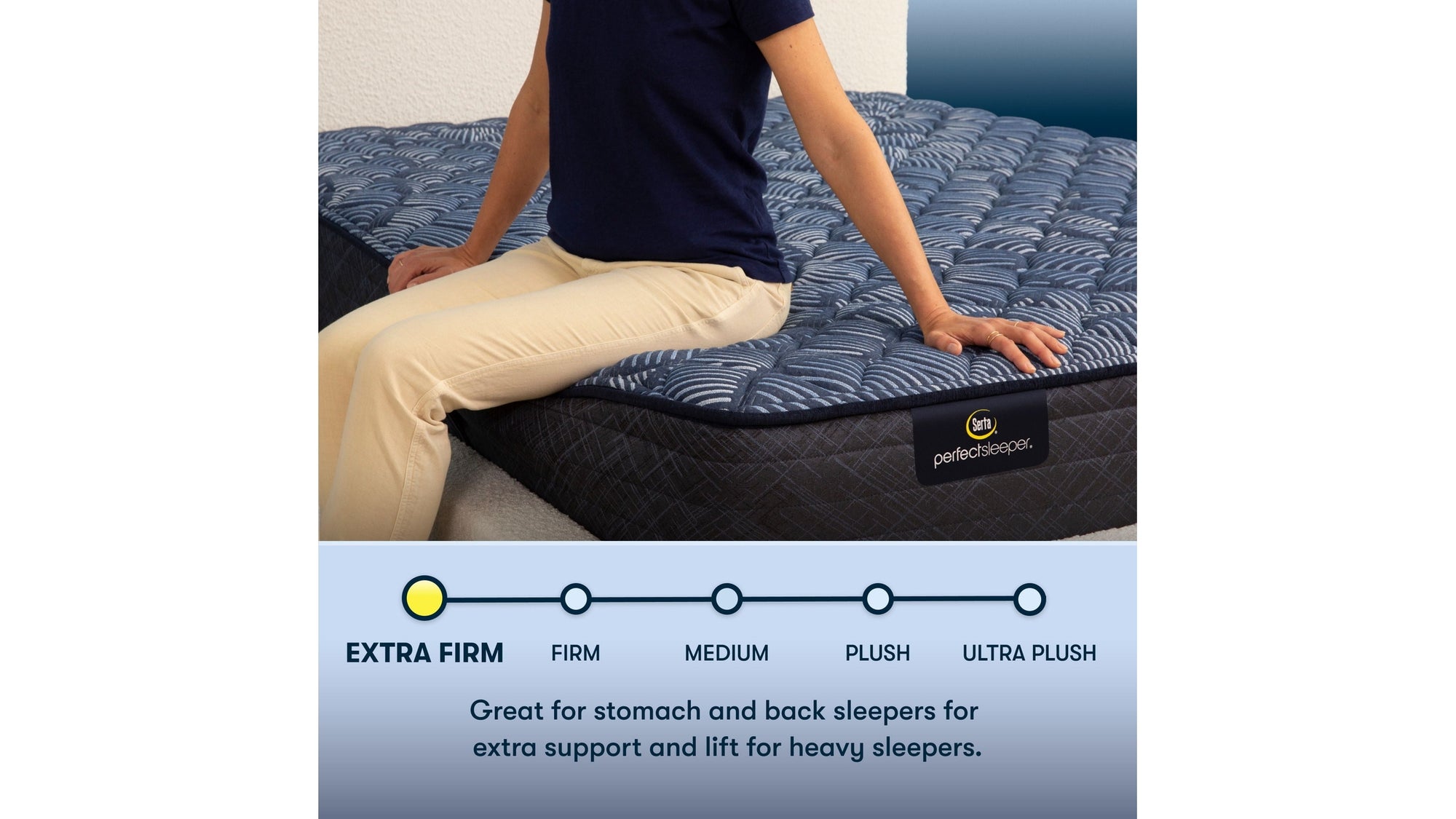 Perfect Sleeper - 12" Cobalt Calm Extra Firm Mattress