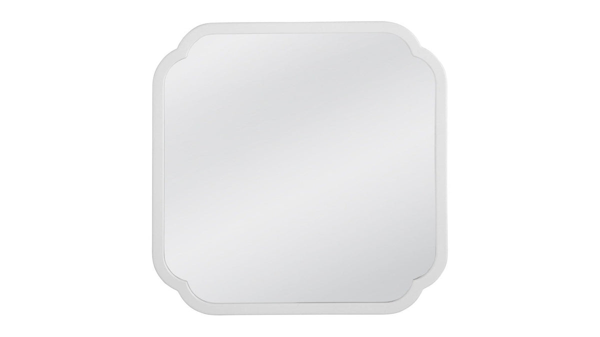 Clover - Square Wall Mirror - White