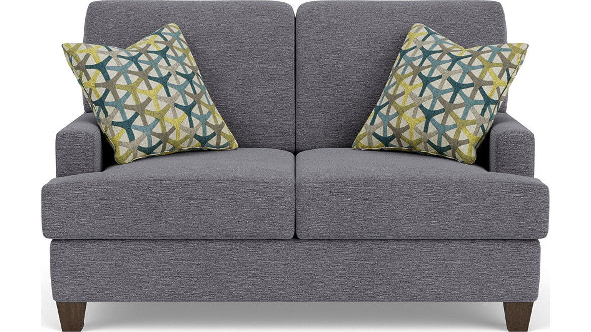 Moxy - Fabric Loveseat, T-Shaped Seat Cushion