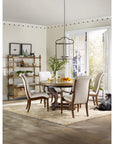 Archivist - Upholstered Side Chair - Beige / Dark Brown