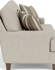 Moxy - Fabric Sofa, T-Shaped Seat Cushion, Straight Track Arms