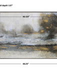 Gilt - Misty Landscape Framed Print - Silver