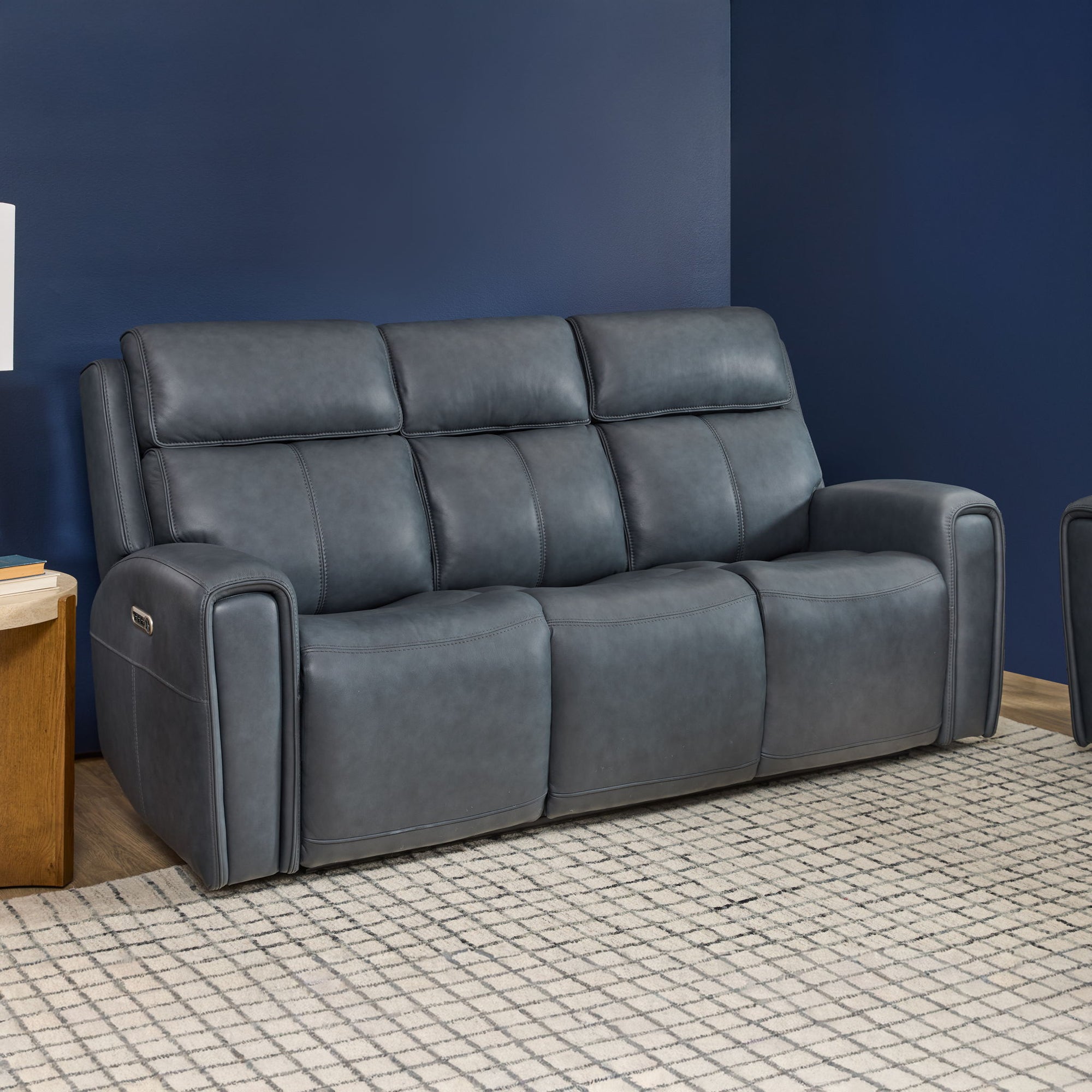 Warren - Power Reclining Sofa With Console, Power Headrest &amp; Lumbar