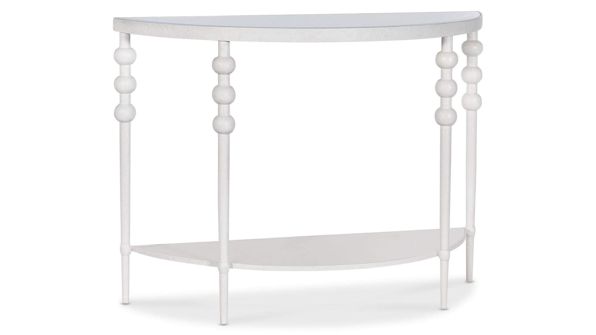 Melange - On The Bright Side Demilune Console - White
