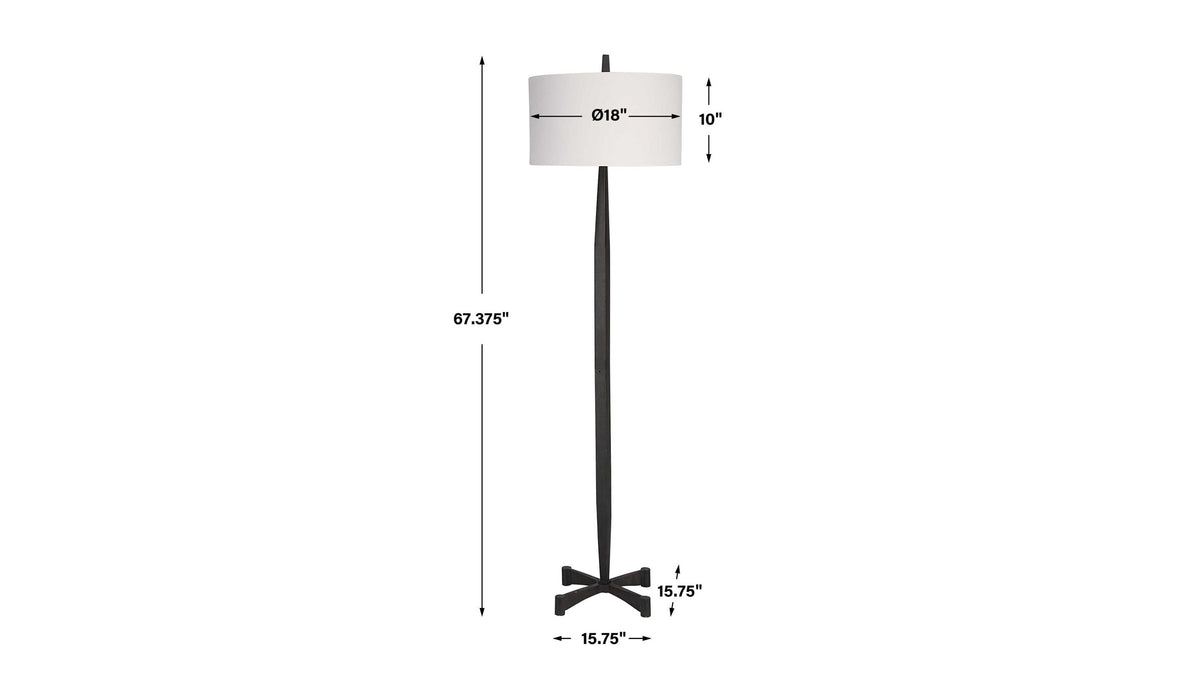 Counteract - Rust Metal Floor Lamp