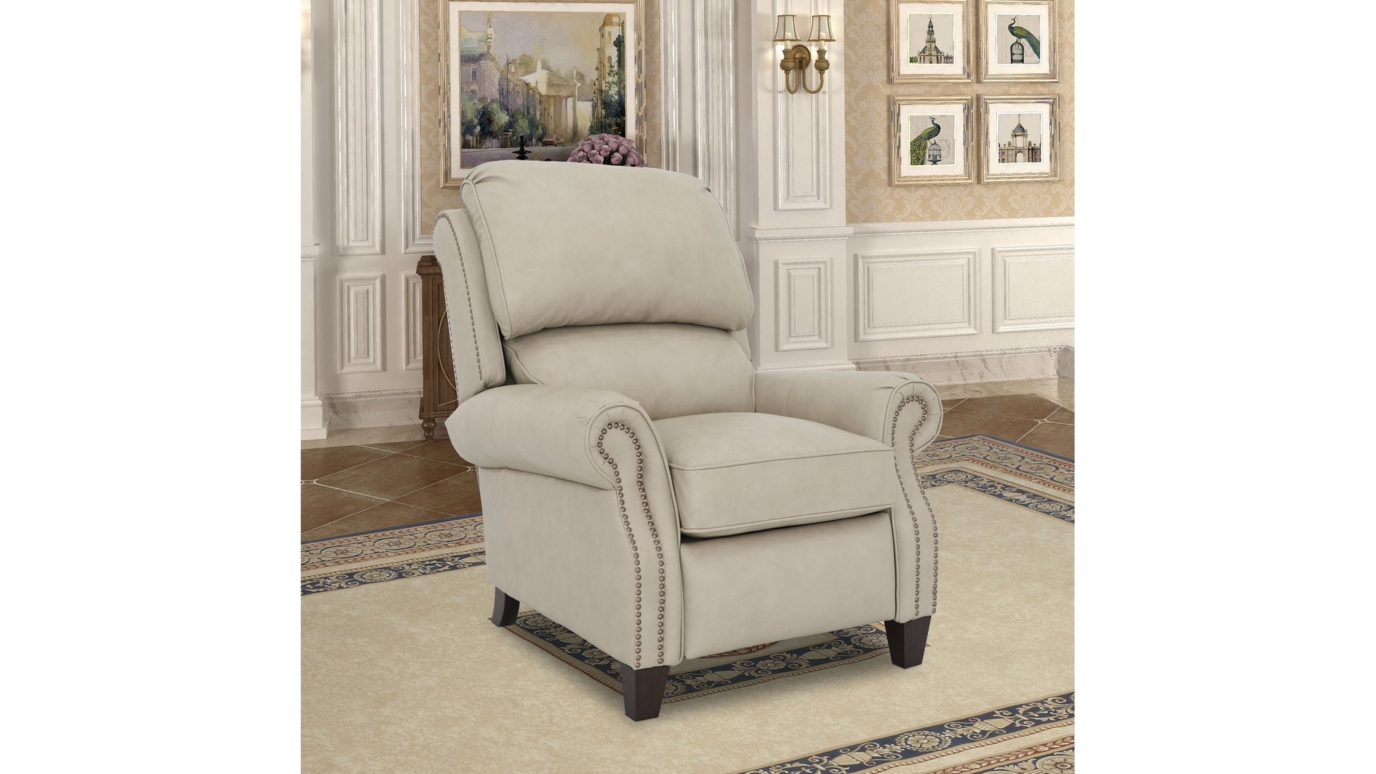 Churchill - Push Thru The Arm Recliner - Cabernet