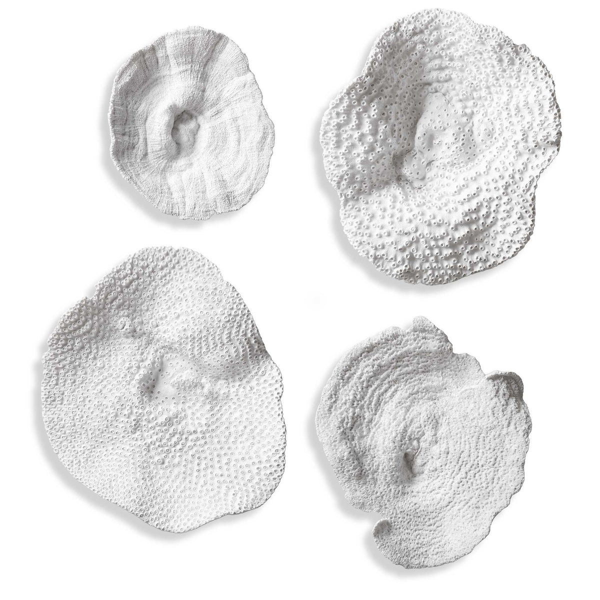 Sea Coral - Wall Art (Set of 4) - White
