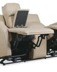 MS - Nelson Zero Gravity Power Console Loveseat With Power Headrests And Lumbar