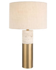 Gravitas - Elegant Brass & Stone Lamp