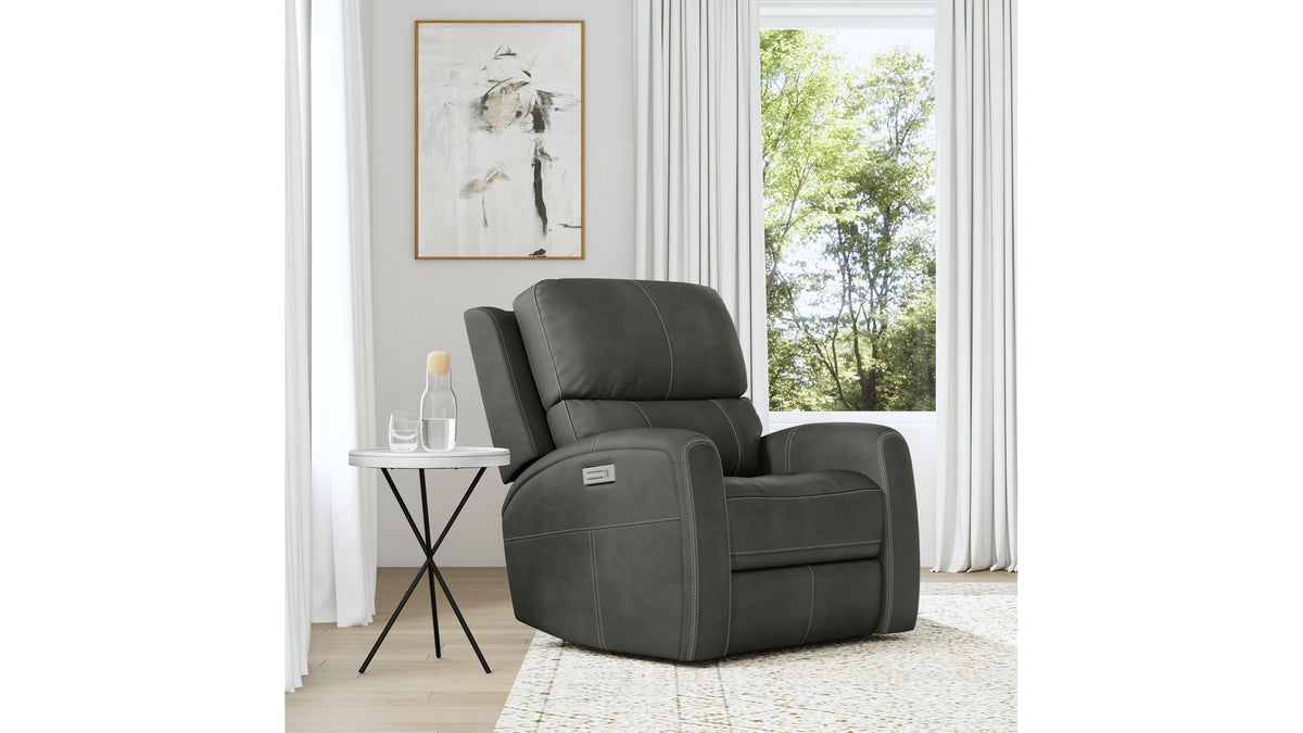 Linden - Power Recliner With Power Headrest &amp; Lumbar