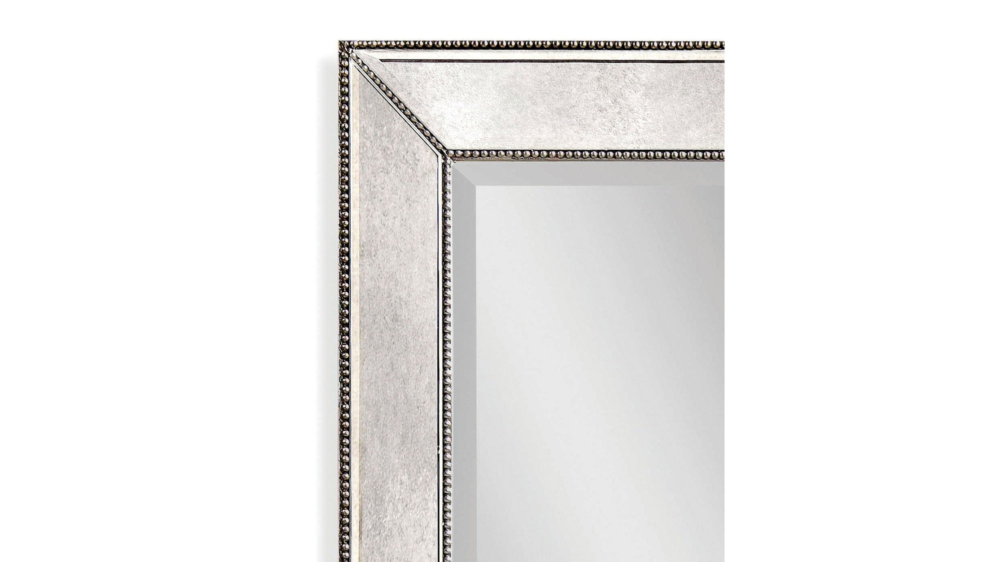 Beaded - Wall Mirror 48" - Silver