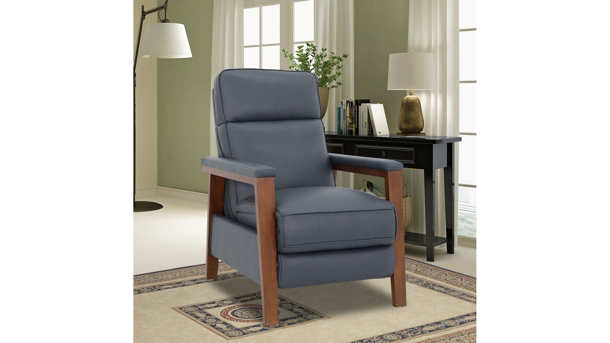 Ashland B - Recliner Push Thru The Arm - Santa Fe-Ocean