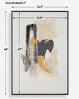 Scatter - Abstract Hand Painted Canvas Art - Black