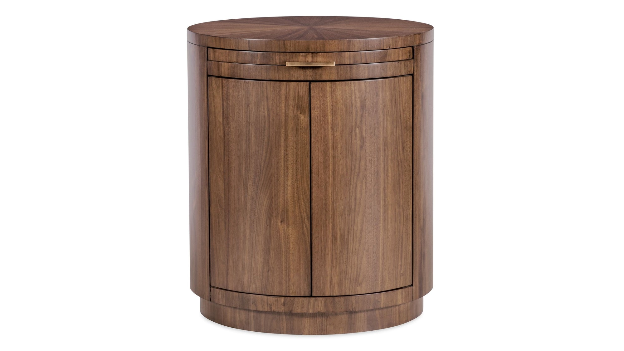 Eleana - Round Nightstand - Medium Wood