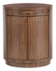 Eleana - Round Nightstand - Medium Wood