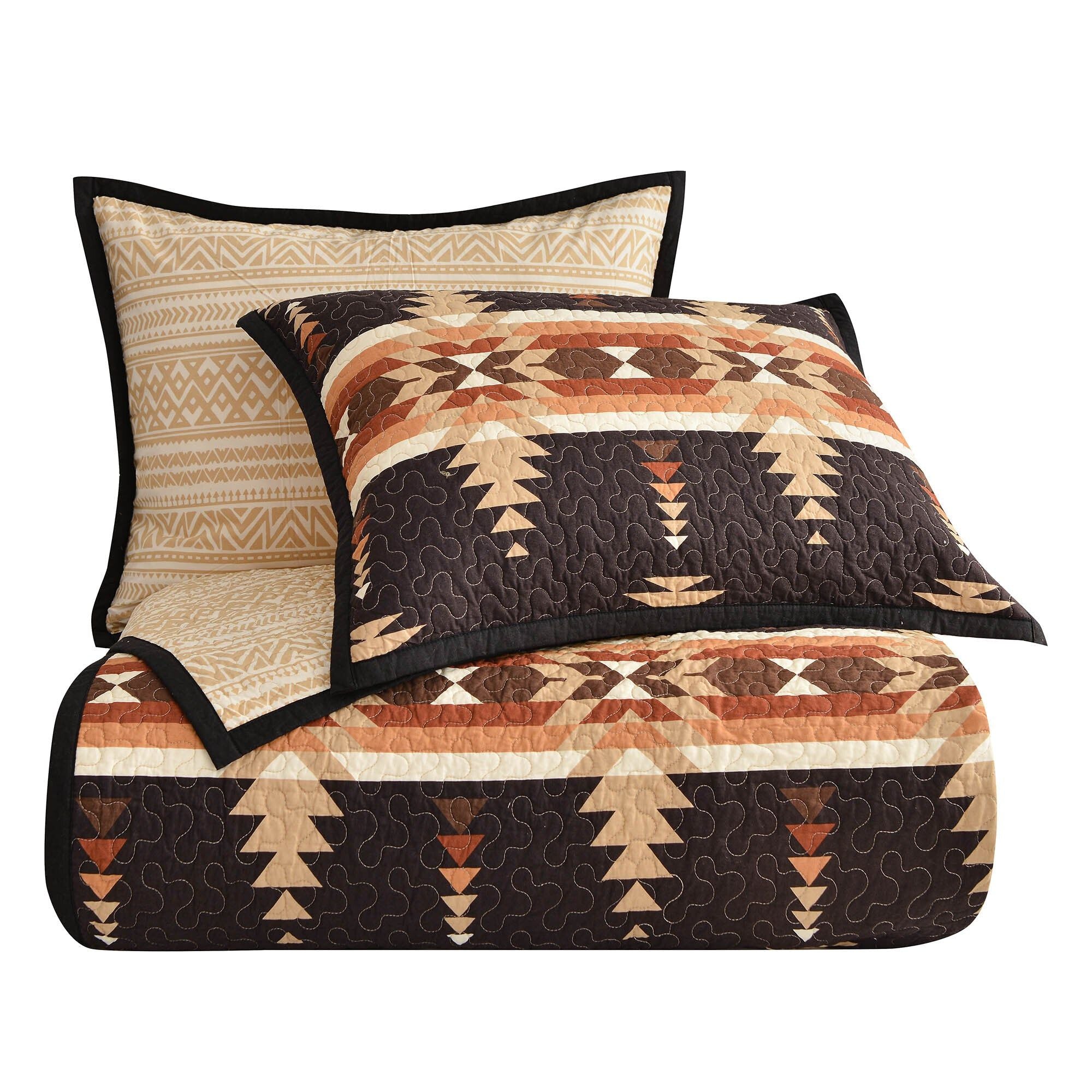 Yosemite - King Reversible Quilt Set (Set of 3) - Multi Color