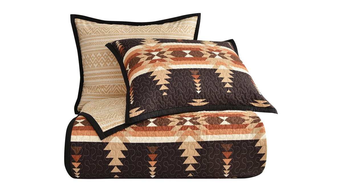 Yosemite - Twin Reversible Quilt Set Set of 2 - Multi Color